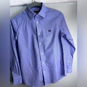 LAUREN RALPH LAUREN Boys Blue Dress Shirt Size 12